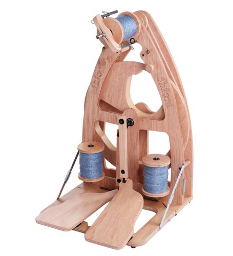 Joy2 Spinning Wheel Double Treadle with Carry Bag